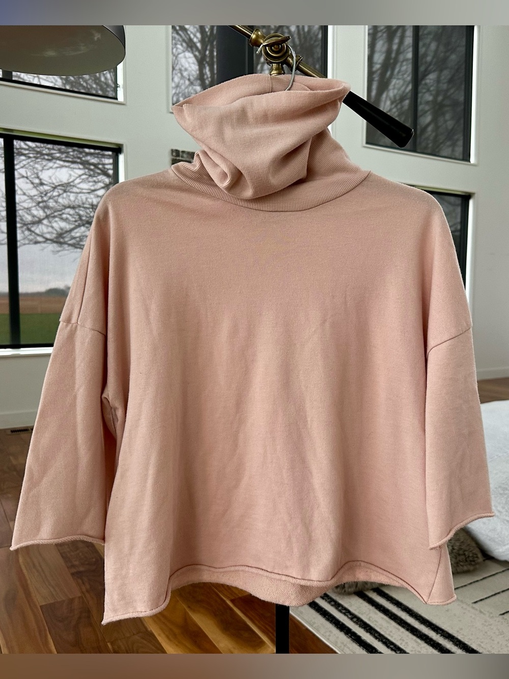 Ten Sixty Sherman brand - Soft Blush Turtleneck Sweatshirt